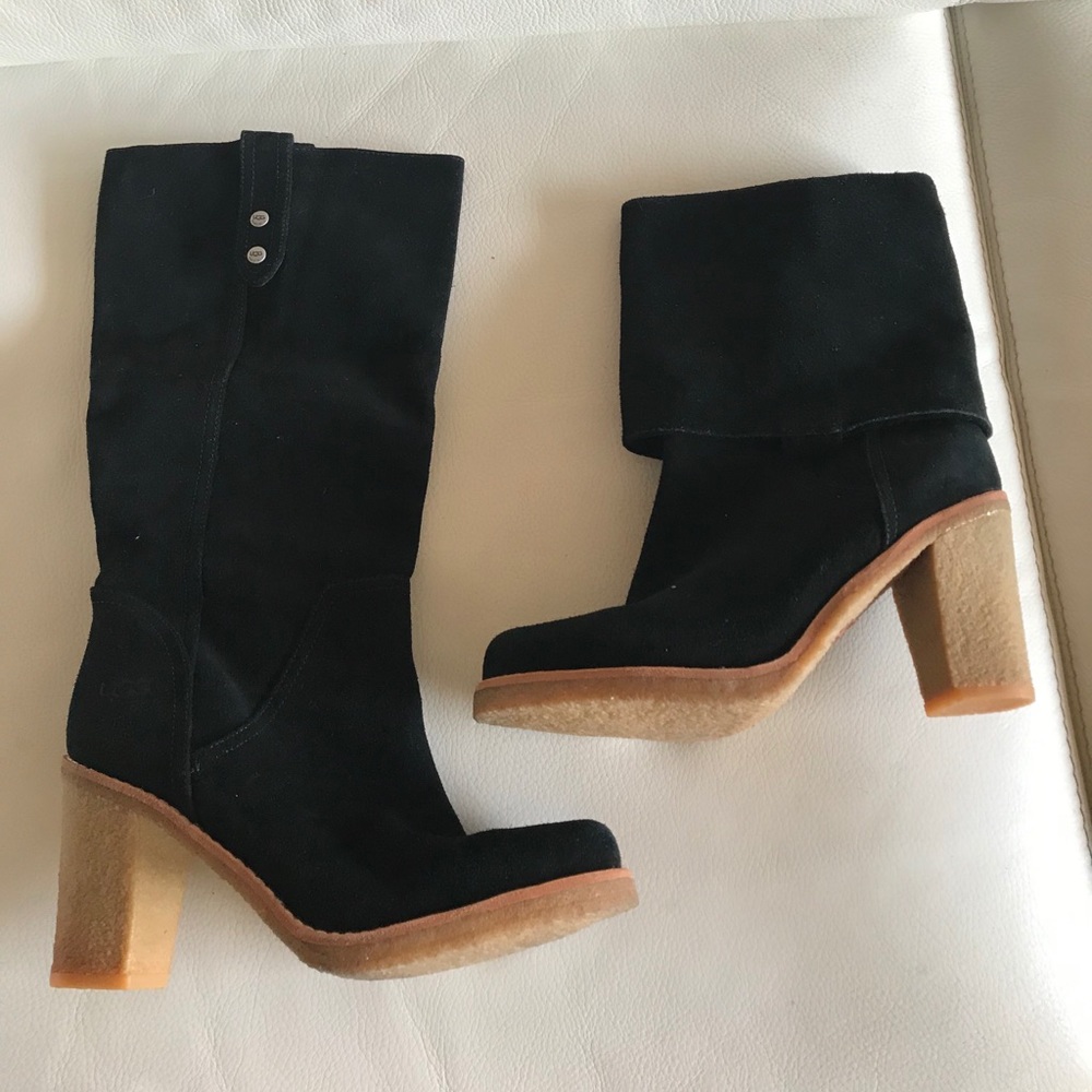 New UGG Boots.Two way wearing. Leather/Suede s9.5”